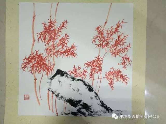 竹石图